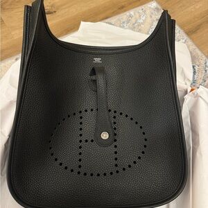 Hermès Noir Evelyne III 29 Bag 2024